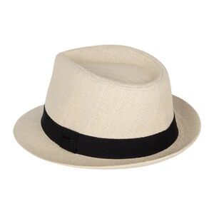 Koorningal Cream Fedora with Black Band